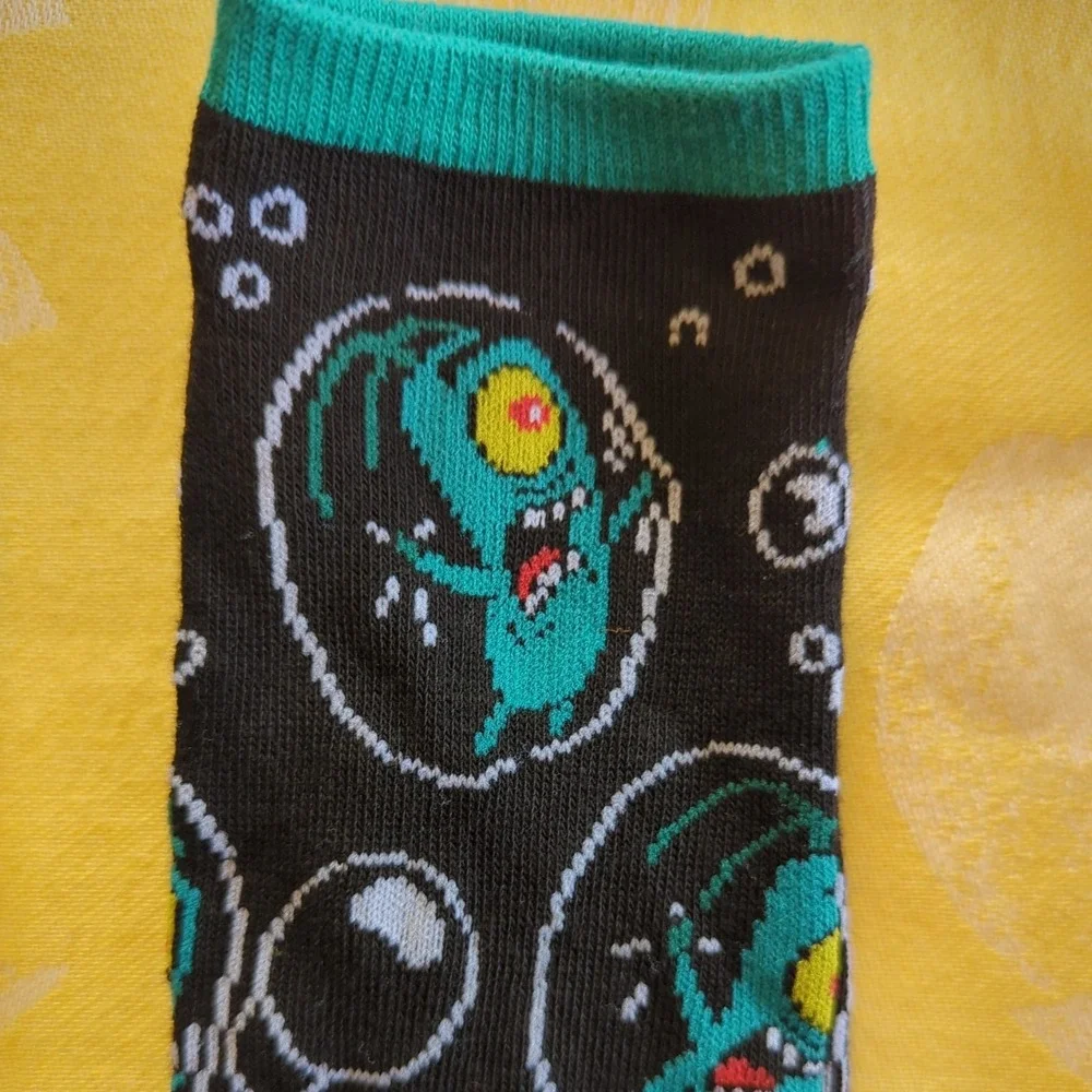 Nickelodeon SpongeBob‎ 90's Characters Socks Mens Size 6 - 12 NEW